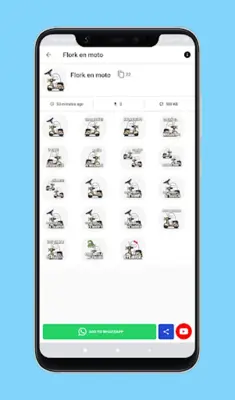 Flork Stickers android App screenshot 1